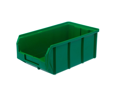 Пластиковый ящик Стелла-техник V-3-зеленый 342х207x143мм, 9,4 литра