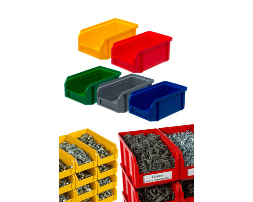 Пластиковый ящик Стелла-техник V-4-синий 502х305х184мм, 20 литров