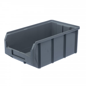Пластиковый ящик Стелла-техник V-3-серый 342х207x143мм, 9,4 литра