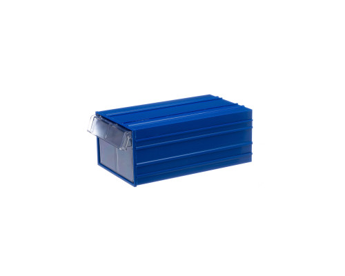 Пластиковый короб Стелла-техник С-2-синий-прозрачный 140х250х100мм