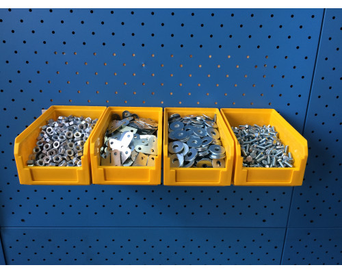 Органайзер настенный Стелла-техник V-2-650-желтый , 4 ящика V-2