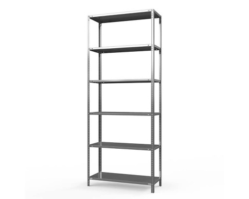Стеллаж оцинкованный ТС Лайт, 2500x1000x400 мм., 6 полок