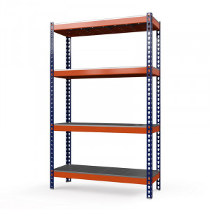 Стеллаж металлический Профи-Т 2500x1540x455 мм. Ярусы: оцинк. мет. перф.  4 шт.