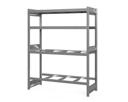 Стеллаж грузовой СГ Ультра (2500х1200х800) 4 яруса, без настила, для шин, дисков, колес