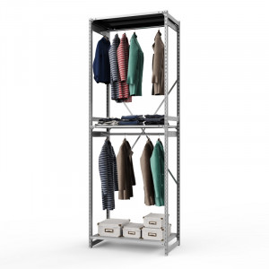 Стеллаж металлический ТСУ Универсал, 3000x1060x600 мм.Штанги: 2шт. Полки: метал. 3 шт.