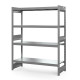 Стеллаж грузовой СГ Ультра (2500х1800х600 мм) 4 яруса, цинк