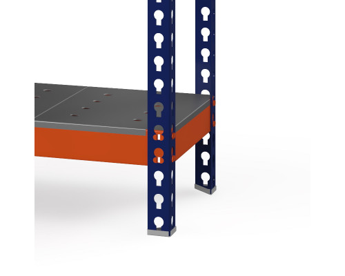 Стеллаж металлический Профи-Т 2000x1845x770 мм. Ярусы: оцинк. мет. перф. усил. 3 шт.