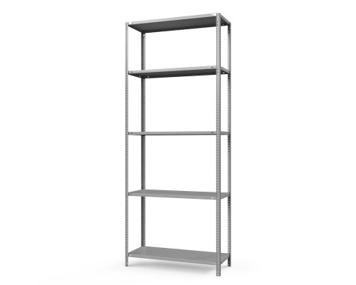 Стеллаж металлический ТС Лайт, 2500x700x800 мм. Полки: 5 шт. метал.