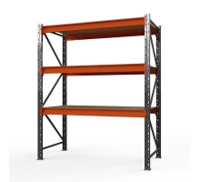 Стеллаж металлический Оптима, 3000x1530x785 мм. Ярусы: 3 шт. фанера