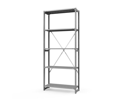 Стеллаж металлический ТСУ Универсал, 2500x1060x400 мм. Полки: метал. перф. усил. 5 шт.