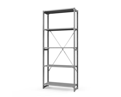 Стеллаж металлический ТСУ Универсал, 2500x760x600 мм. Полки: метал. 5 шт.