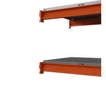 Секция приставная стеллажа металлического Оптима, 3500x2500x785 мм. Ярусы: 6 шт. метал.