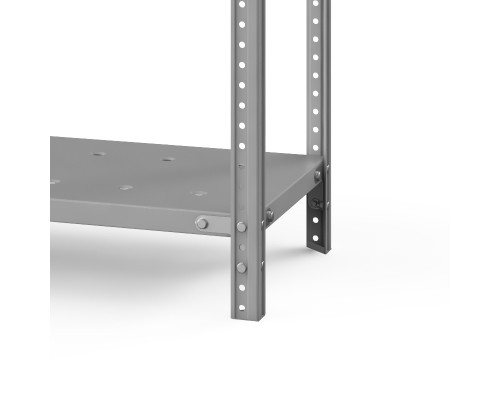 Стеллаж металлический ТС Лайт, 2500x1000x500 мм. Полки: 5 шт. метал. перф.