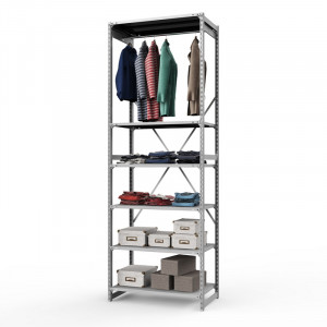 Стеллаж металлический ТСУ Универсал, 3000x1060x500 мм.Штанги: 1шт. Полки: метал. 6 шт.