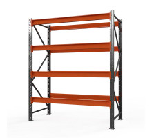 Стеллаж металлический Оптима, 3000x1530x785 мм. Ярусы: 4 шт. без настила