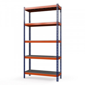 Стеллаж металлический Профи-Т 2500x1240x770 мм. Ярусы: оцинк. мет. перф.  5 шт.