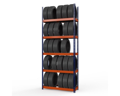 Стеллаж металлический Профи-Т для шин 3000x1240x455 мм. Ярусы:   5 шт.