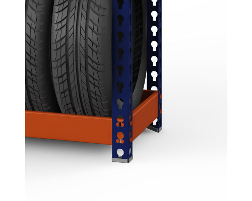 Стеллаж металлический Профи-Т для шин 3000x1240x500 мм. Ярусы:   5 шт.