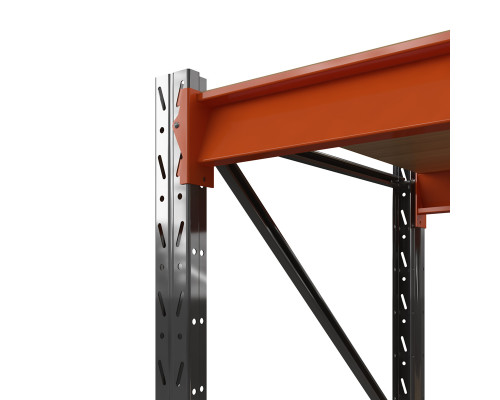 Стеллаж металлический Оптима, 2000x2500x785 мм. Ярусы: 2 шт. фанера