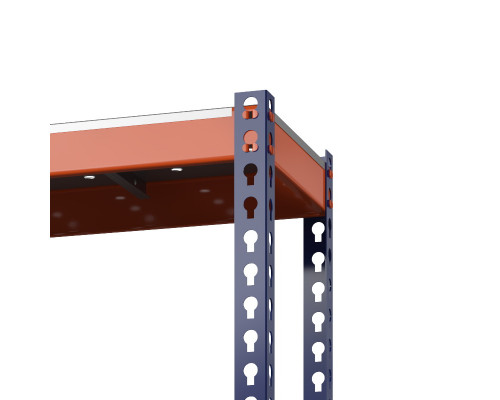 Стеллаж металлический Профи-Т 2000x1240x500 мм. Ярусы: оцинк. мет. перф. усил. 3 шт.