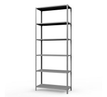 Стеллаж металлический ТС Лайт, 3000x700x300 мм. Полки: 6 шт. метал.