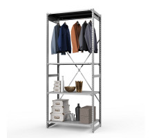 Стеллаж металлический ТСУ Универсал, 2500x1060x600 мм.Штанги: 1шт. Полки: метал. усил. 4 шт.