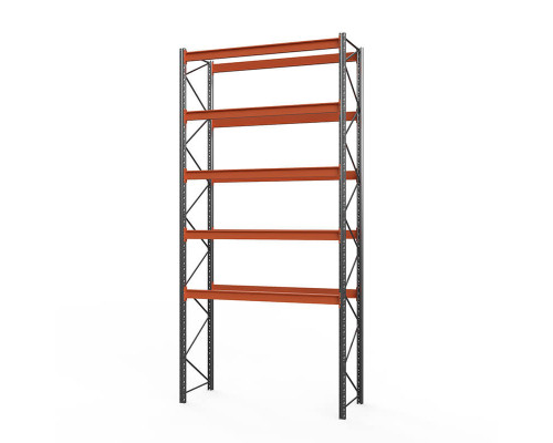 Стеллаж металлический паллетный (6000х1800х1100 мм), 5 ярусов