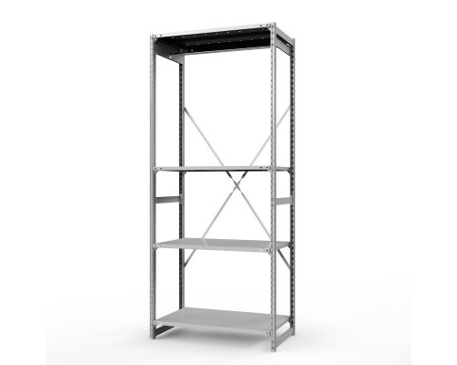 Стеллаж металлический ТСУ Универсал, 2500x1060x500 мм.Штанги: 1шт. Полки: метал. усил. перф. 4 шт.