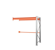 Секция приставная стеллажа металлического паллетного (2000х1800х1100 мм), 1 ярус