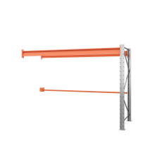 Секция приставная стеллажа металлического паллетного (2000х2700х1100 мм), 1 ярус