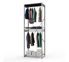 Стеллаж металлический ТСУ Универсал, 3000x1060x500 мм.Штанги: 2шт. Полки: метал. усил. перф. 3 шт.