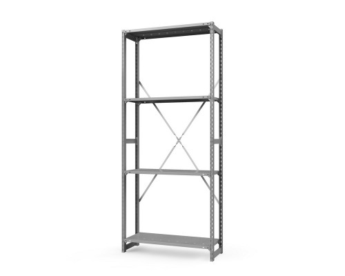 Стеллаж металлический ТСУ Универсал, 2000x760x600 мм. Полки: метал. перф. усил. 4 шт.