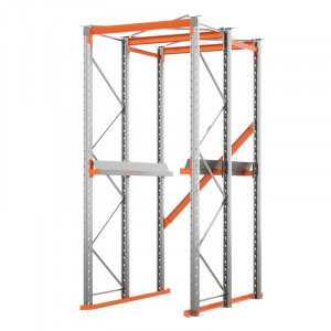 Стеллаж набивной паллетный (3500х1580х1800 мм), 1 линия, 2 яруса