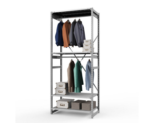 Стеллаж металлический ТСУ Универсал, 2500x1060x500 мм.Штанги: 2шт. Полки: метал. перф. 4 шт.