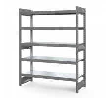 Стеллаж грузовой СГ Ультра (2000х1500х500 мм) 5 ярусов, цинк