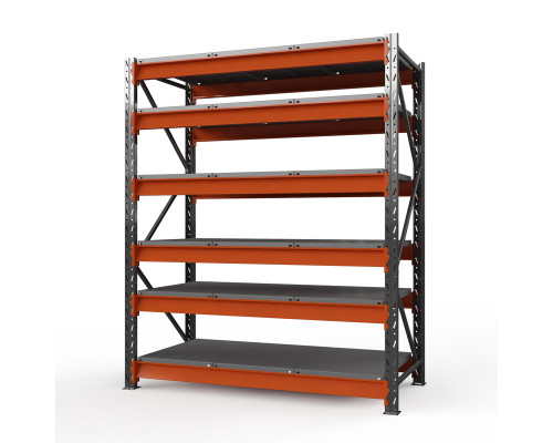 Стеллаж металлический Оптима, 3500x2500x785 мм. Ярусы: 6 шт. метал.