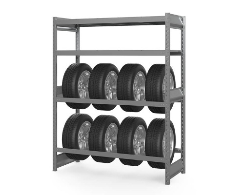 Стеллаж грузовой СГ Ультра (2000х1500х600) 4 яруса, без настила, для шин, дисков, колес