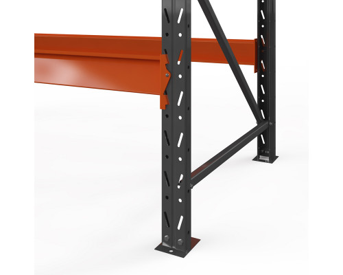 Стеллаж металлический Оптима, 4000x1250x785 мм. Ярусы: 6 шт. без настила