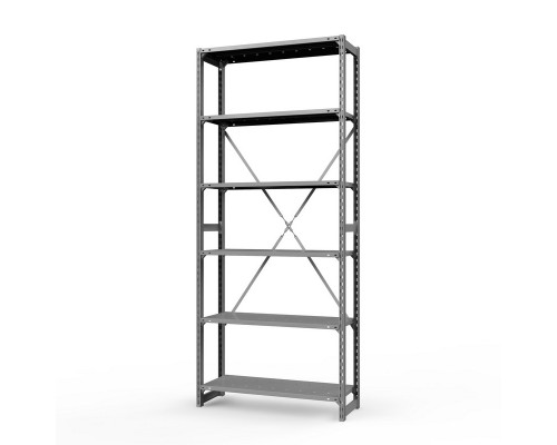 Стеллаж металлический ТСУ Универсал, 3000x1060x500 мм. Полки: метал. перф. усил. 6 шт.