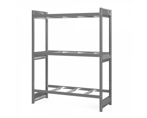 Стеллаж грузовой СГ Ультра (2500х1200х600) 3 яруса, без настила, для шин, дисков, колес