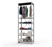 Стеллаж металлический ТСУ Универсал, 3000x1060x600 мм.Штанги: 1шт. Полки: метал. 6 шт.