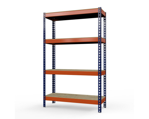 Стеллаж металлический Профи-Т 2500x1845x455 мм. Ярусы: фанера 4 шт.