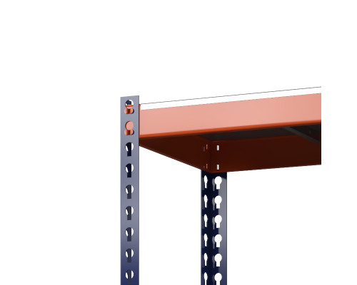 Стеллаж металлический Профи-Т 2500x1240x1005 мм. Ярусы: оцинк. мет. усил. 5 шт.