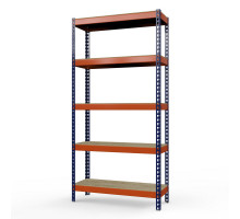 Стеллаж металлический Профи-Т 2500x1540x455 мм. Ярусы: фанера 5 шт.