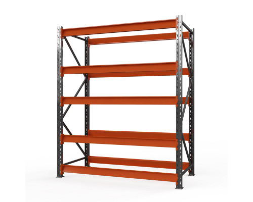 Стеллаж металлический Оптима, 4000x1250x785 мм. Ярусы: 5 шт. без настила