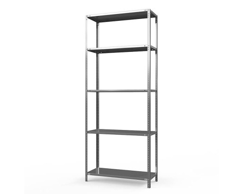 Стеллаж оцинкованный ТС Лайт, 2500x1000x400 мм., 5 полок