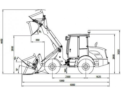 Универсальный погрузчик АМКОДОР 320